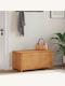 vidaXL Dekorative Truhe Hölzernes Beige 90x45x45cm