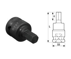 Cap De Priză Impact 1'' Profil Hexagonal Exterior 1 Bucată 30