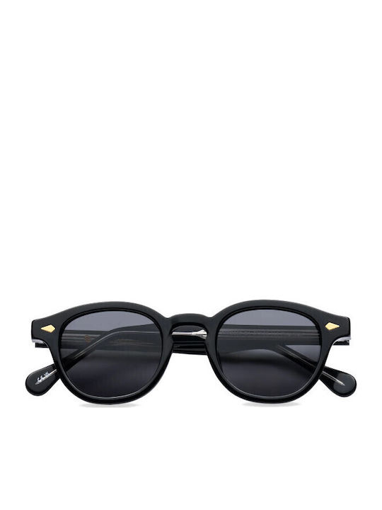 De Sunglasses Γυαλιά Ηλίου Μαύρα με Κοκκάλινο Σκελετό