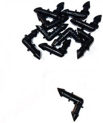 Γωνία Φις Mini Eurodrip Φ6 X Φ6 10 Τεμάχια Γωνία Φις Mini Eurodrip Φ6 X Φ6 10 Τεμάχια