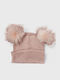 Pom Pom Beanie Beanie Knitted in Pink color