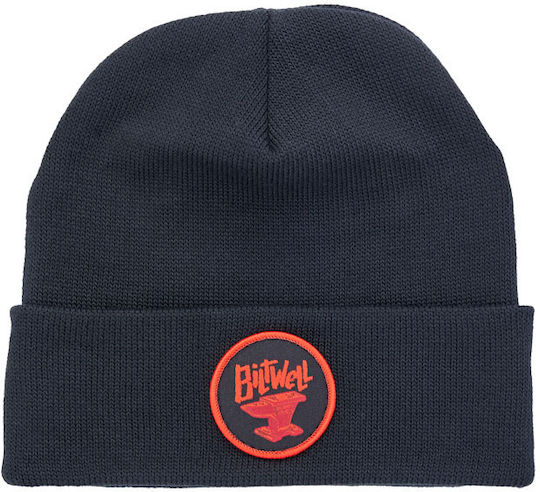 Beanie Unisex Σκούφος Πλεκτός σε Μαύρο χρώμα