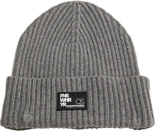 Beanie Unisex Beanie Gestrickt in Gray Farbe