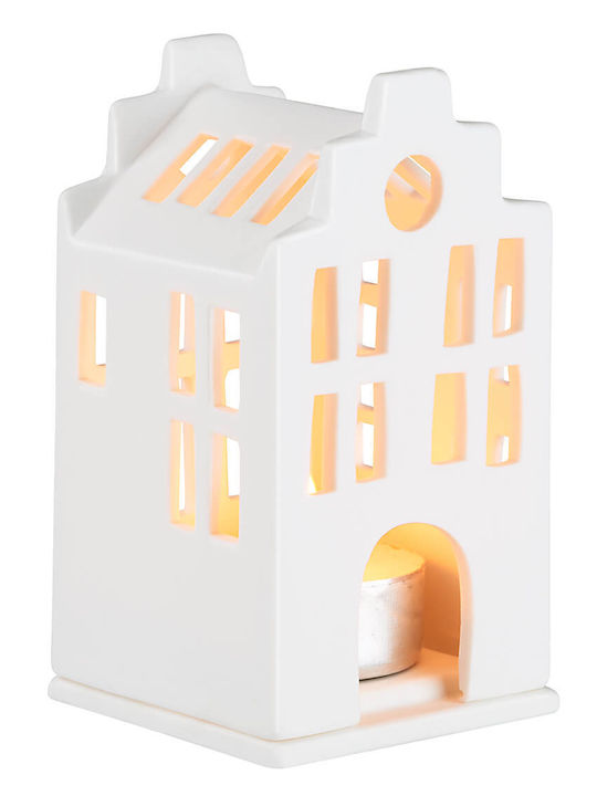 Raeder Lighthouse Candle Holder suitable for Tealights Porcelain in White Color 5.5cm 1pcs