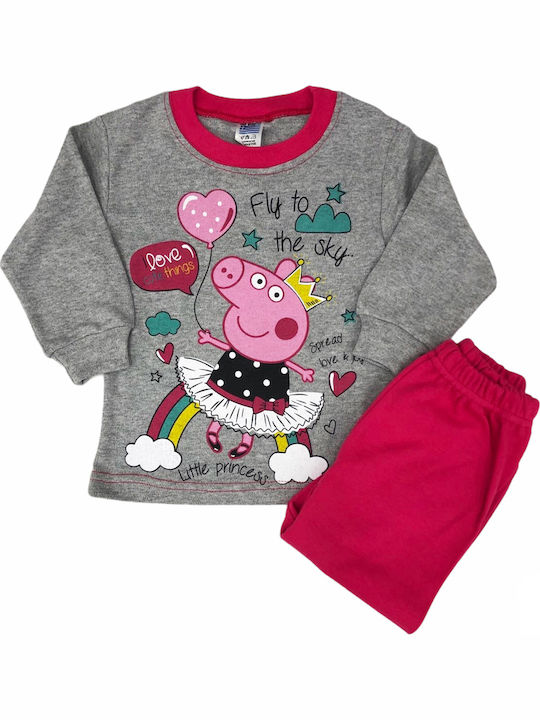 Elina Kinder Schlafanzug Gray