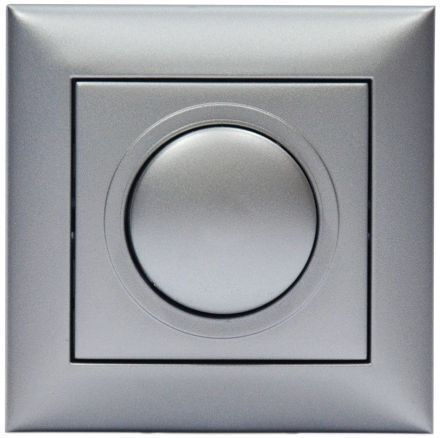 Magic Vertiefter Dimmerschalter mit LED-Platzierung Rotierend 1000W in Silber Farbe