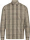 Long Sleeve Checked Shirt Roasted Cashew