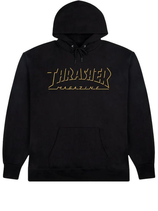 Thrasher Black cu Glugă