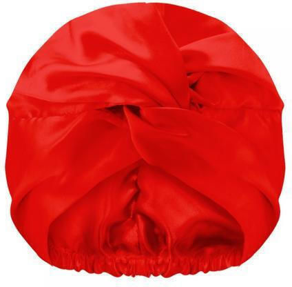 Glov Doppellagiger Satin-Schlafkappe Rot
