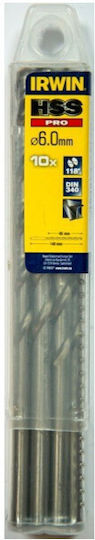 Irwin Set 10 Diamond Drills HSS with Cylindrical Drill Top for Metal