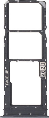 Dual SIM Kartenhalter Motorola Moto G13 Moto G23 Schwarz