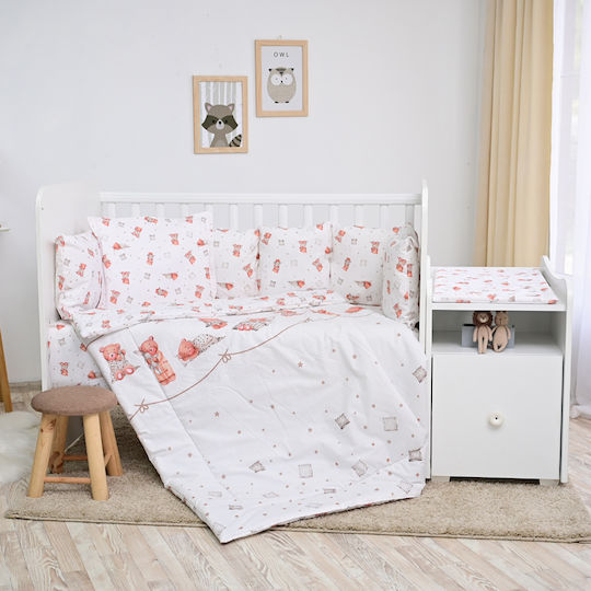 Lorelli Σετ Κούνιας Ranforce Bear Beige 6τμχ