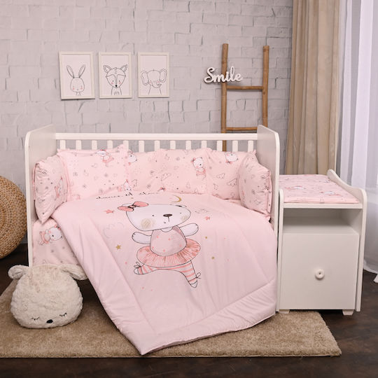 Lorelli Set Pentru Patut Ballerina Bear Roz 5buc piese
