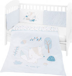 Kikka Boo Σετ Κούνιας Little Fox Λευκό 2τμχ