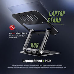 Adam Elements CASA Hub Stand Pro USB-C 6-in-1 USB-C Dockingstation mit HDMI 4K PD Ethernet