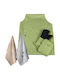 Guy Laroche Cook Set Apron with Potholder and Kitchen Towel Green 5pcs