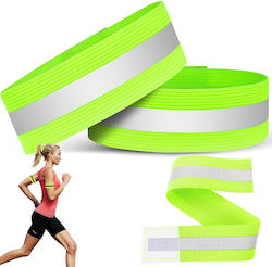 Reflective Elastic Armband Velcro Running & Cycling – Fluo Yellow