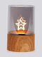 Estheti Illuminated Glass Decorative Star Battery Operated 2xaa Timer 50 Warm White Led 8x12.5cm Ip44 2 Pieces 600-47238