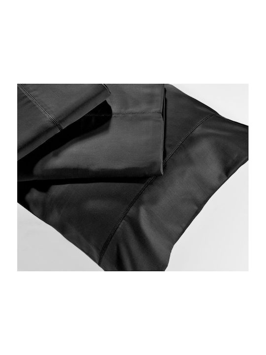 Down Town Home Sheet Set with 2 Pillowcases Double 200x300cm. S250/10 10 Black 3pcs
