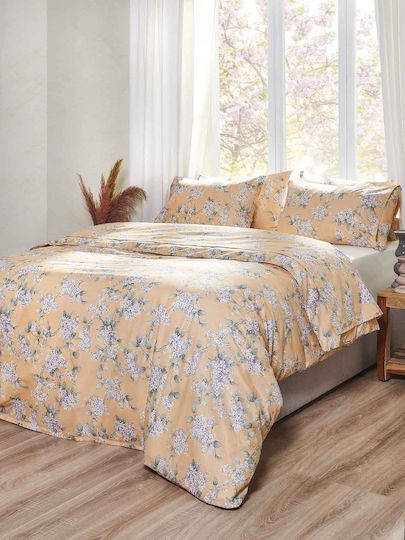 Peiraiki Patraiki Set Super dublu 4buc 160x200+35cm cu Elastic Omega Piersică