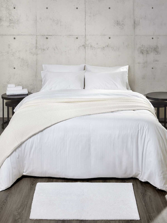 Charisma Sheet Sets Queen with Elastic 160x200+40cm. Elegance White 4pcs