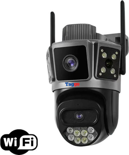 Wifi 6k Surveillance Camera 10mp 3 Screens Automatic Tracking App Control Waterproof Full Color