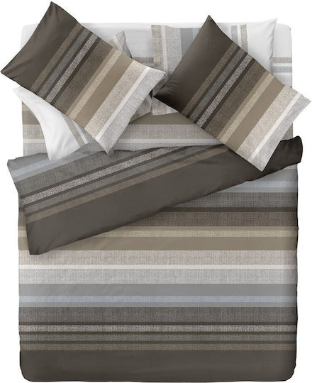 Saint Clair Set Queen 4pcs 160x200+32cm with Elastic Keros Cocoa Saint Clair Set Queen 4pcs 160x200+32cm with Elastic Keros Cocoa