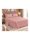 Flamingo Sheet Set with 2 Pillowcases Super-Double 240x260cm. Rainbow Amethyst-smoke 3pcs