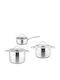 Teesa Cook Expert Master Stainless Steel Pots Set with Ceramic Interior Coating 6 Pieces