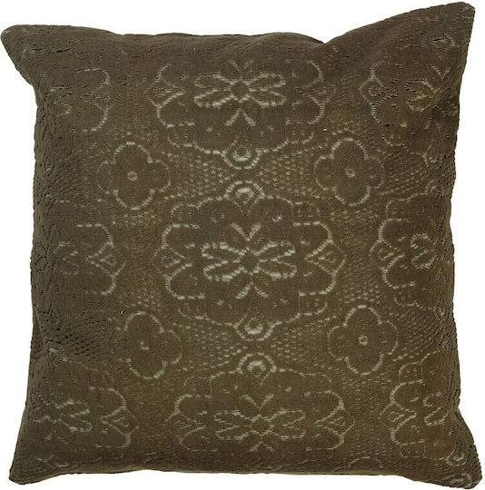 Espiel Espiel Sofa Cushion 100% Cotton Green 45x45cm