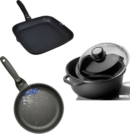 Risoli Cookware Set from Cast Aluminum 3 Pieces