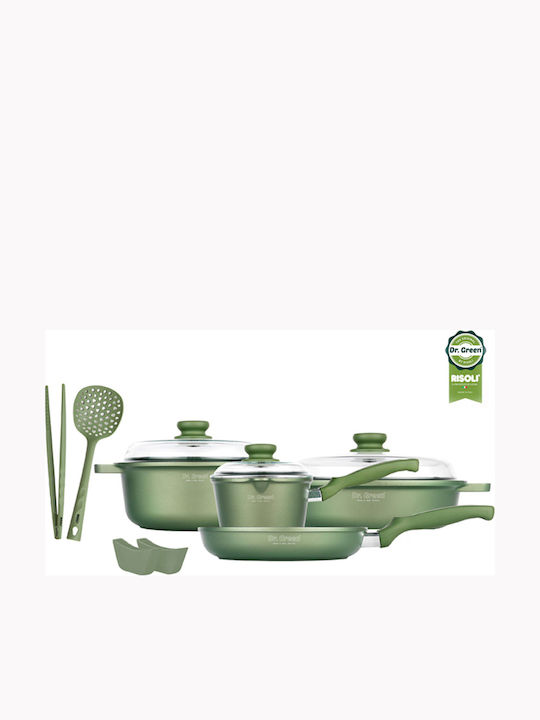 Risoli Cookware Set of Cast Aluminum with Non-stick Coating 6pcs