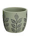 Marhome Planter Concrete Black 12x12x11cm.