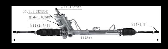 Cremalieră VW Polo '03-'09 9n Audi A2 '03-'05 8z0 Scaun Ibiza '03-'09 6l Cordoba '03-'09 6l2 Skoda Fabia '03-'14 Spk-vw-005
