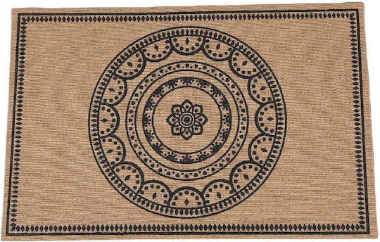 Yuk Platzdeckchen Korbweide Schwarz 45x30cm 1Stück