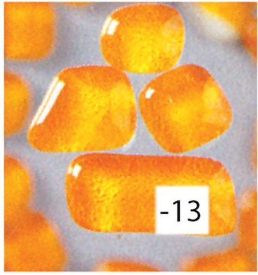 Efco Glass Decorative Stone for DIY Crafts Orange
