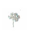 Bouquet of Artificial Flowers Rose Blue 13cm 12pcs JK Home Decoration