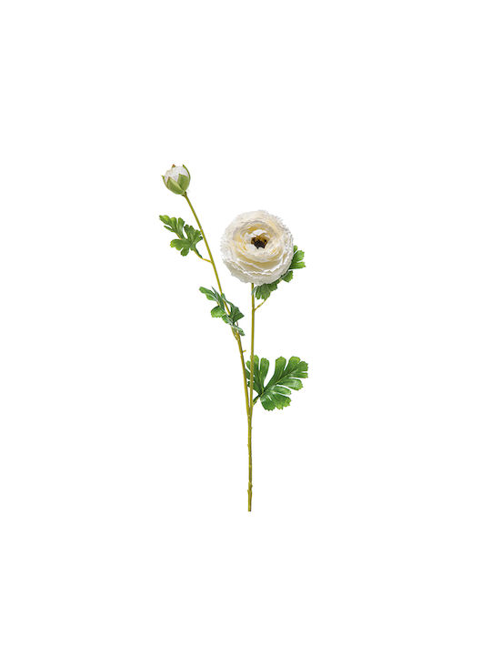Artificial Decorative Branch Buttercup White 74cm 2pcs Zaros