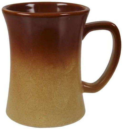 Art et Lumiere Becher aus Porzellan Braun 340ml