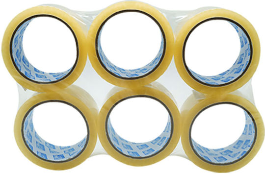Justnote Ταινία Συσκευασίας Groovy Αθόρυβη 48mm x 60m Διάφανη 6τμχ