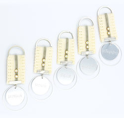 Kymi Christening Charm Keychain
