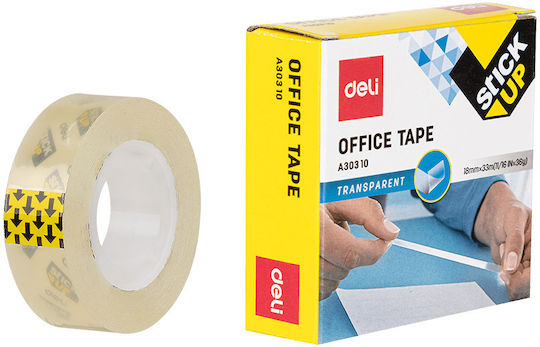 Deli Tape Stick Up Transparent A 18mm x 33m 6pcs Transparent