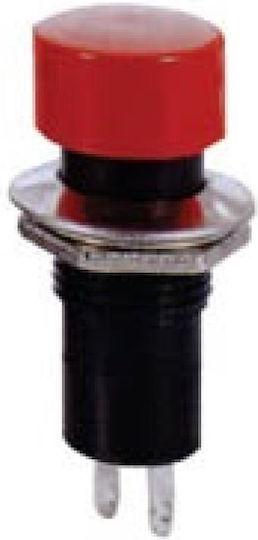 Ultimax Διακόπτης Μπουτόν Φ12 PB301A Κόκκινο 10τμχ