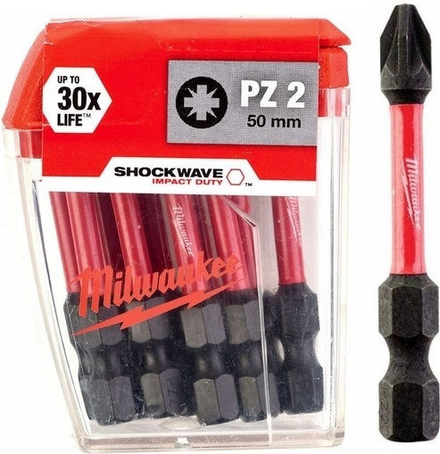 Milwaukee Сет 10 Битове за Винтоверт Звезда Shockwave