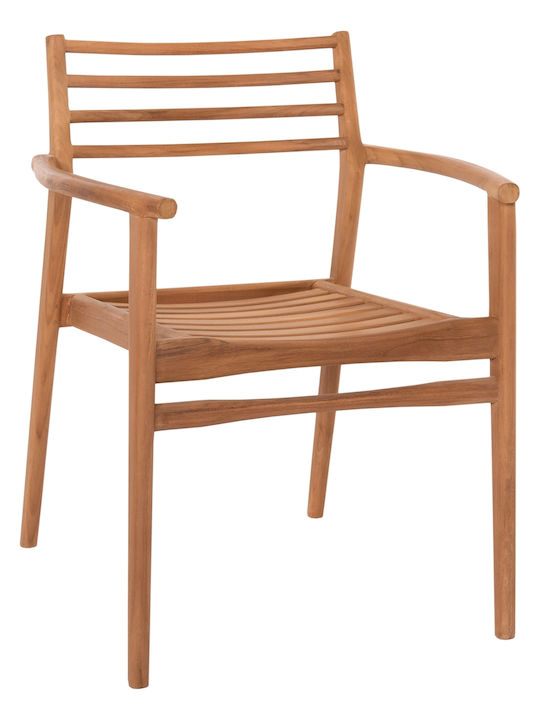 Outdoor Chair Wooden Moosen Natural 2 Pieces 59x60x78cm