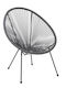 Πολυθρόνα Εξωτερικού Χώρου Rattan Acapulco Γκρι 2τμχ 73x79x86εκ.