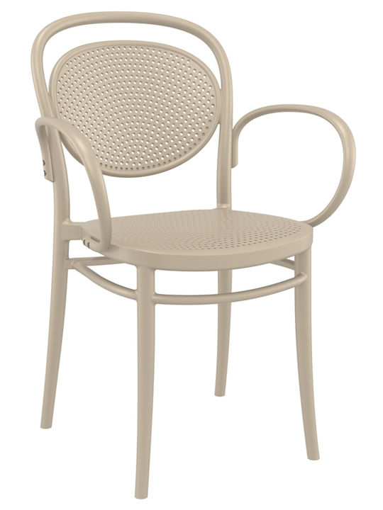 Градински Стол Полипропилен Marcel XL Taupe 14 ...