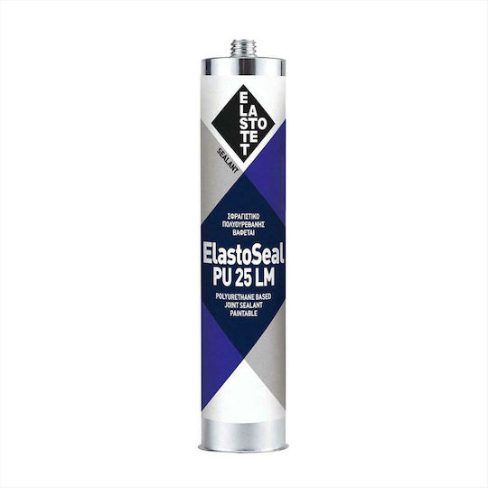 Elastotet Elastoseal PU 25 LM Silikon-Dichtungsmittel Polyurethan für Holz Gray 600ml 1Stück