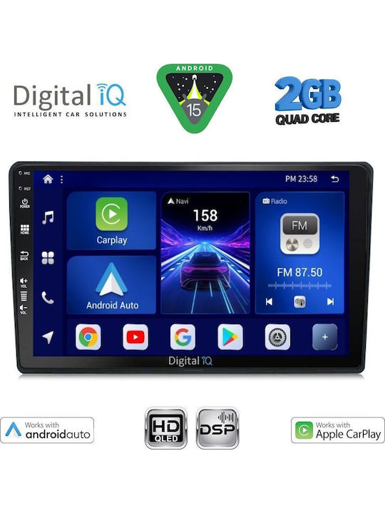 Digital IQ Car Audio System for Citroen C4 / DS4 2018 (Bluetooth/USB/WiFi/GPS/Apple-Carplay/Android-Auto) with Touch Screen 10"