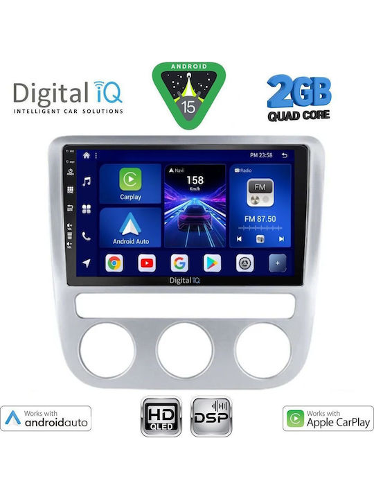 Digital IQ Car Audio System for Volkswagen Eos / Scirocco 2006-2016 with Clima (Bluetooth/USB/WiFi/GPS/Apple-Carplay/Android-Auto) with Touch Screen 9"